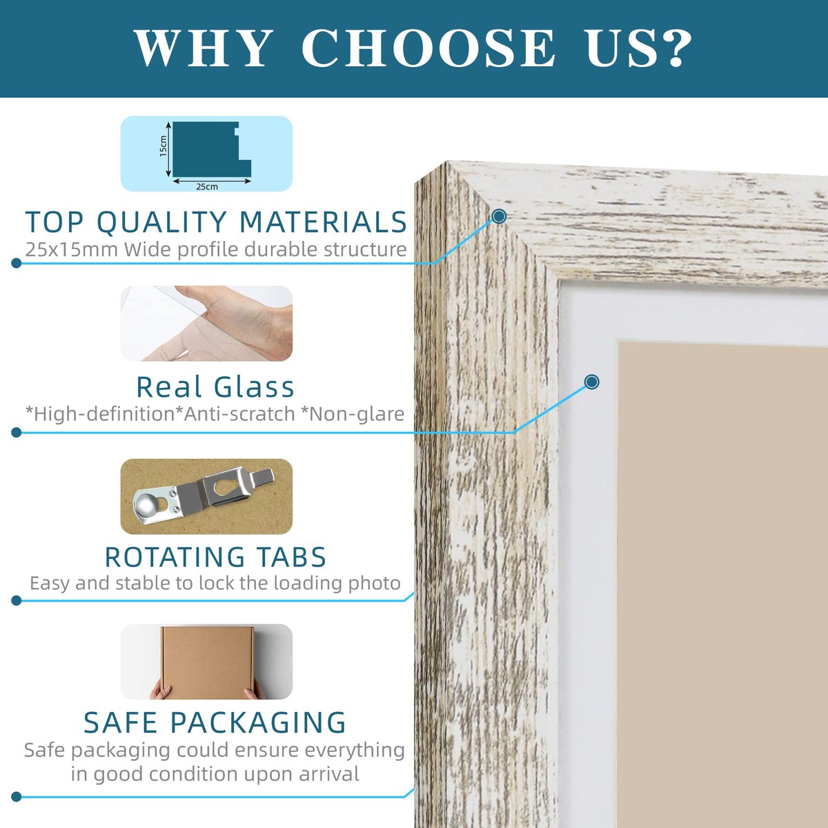 Hongkee gift-ready packaging protects frames during shipping.