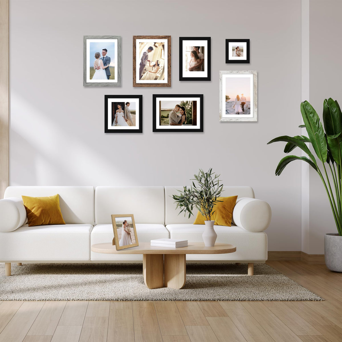 Hongkee set of four black frames for a cohesive gallery