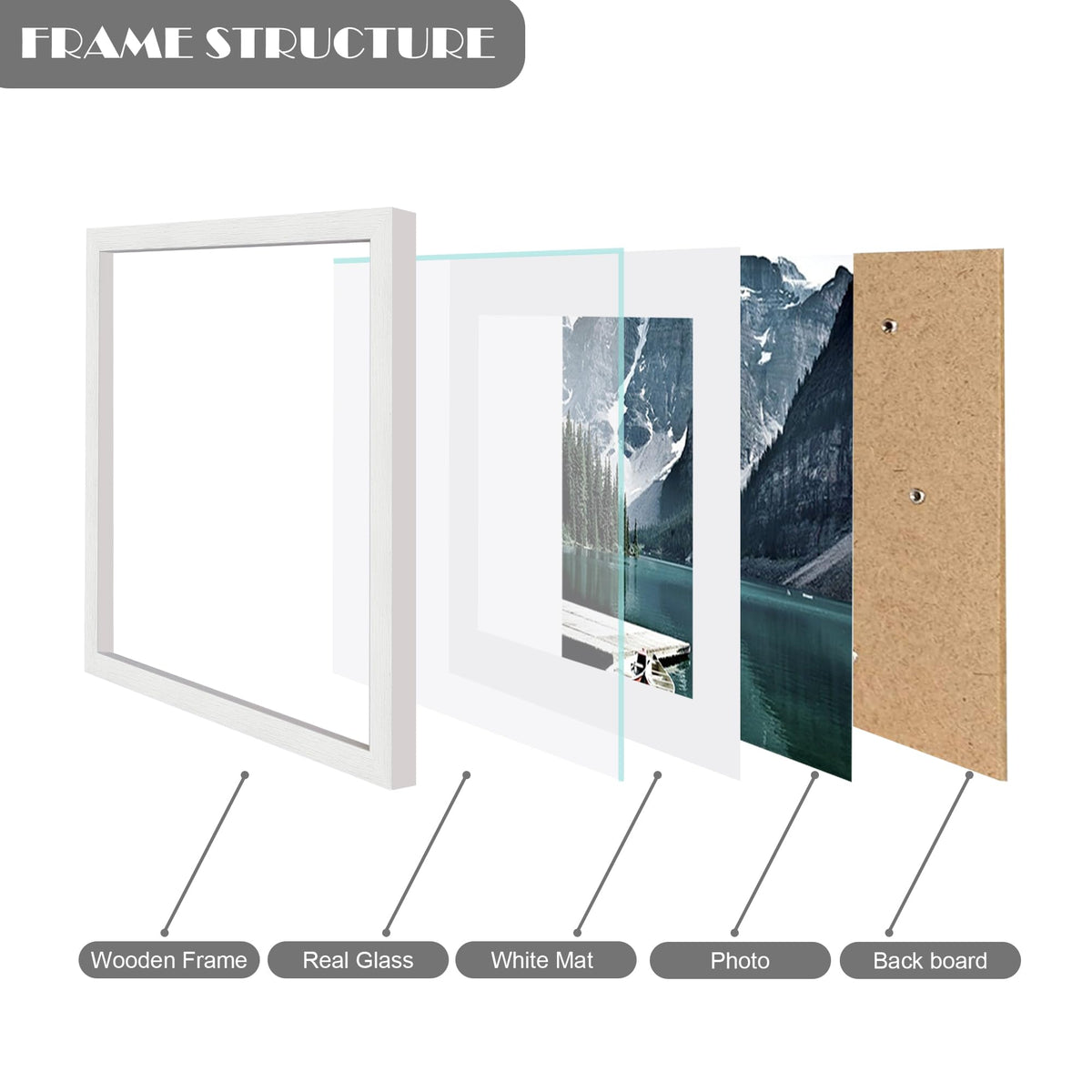 Hongkee vertical or horizontal wall display for flexible decor
