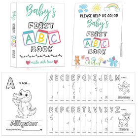 Hongpar ABC Baby Book cover with colorful alphabet design for baby showers.