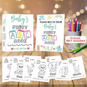Hongpar ABC Book inserts ready for guest contributions and memories.