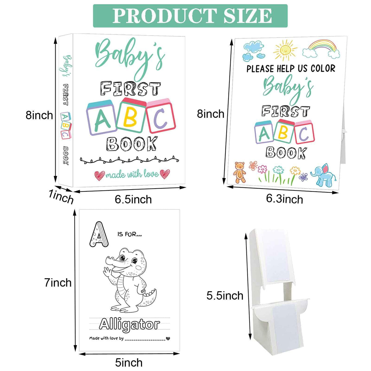 Hongpar coloring pages A to Z inviting guests to color and personalize.