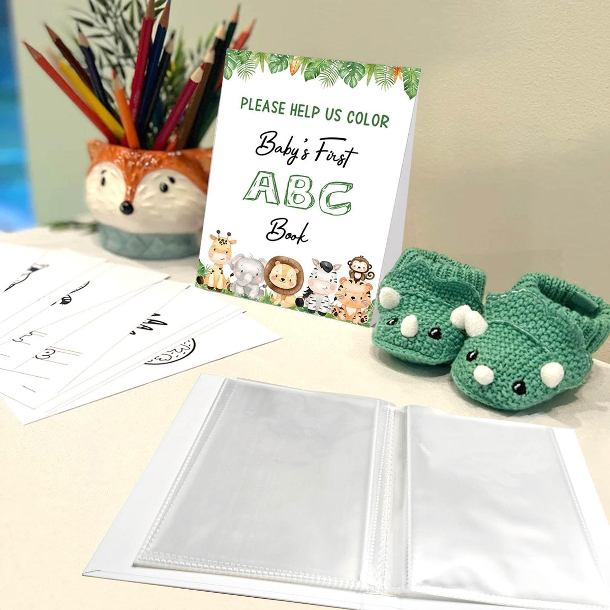 Hongpar Baby shower guest book doubles as a cherished keepsake.