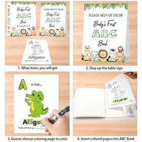 Hongpar Alphabet coloring pages invite guests to participate and celebrate milestones.