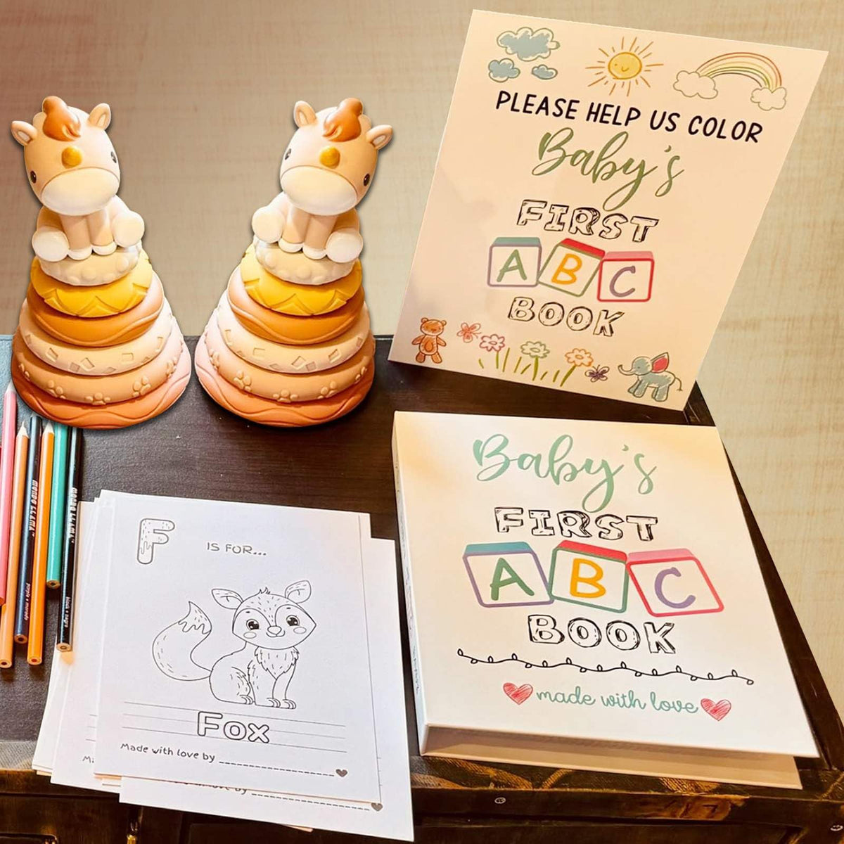 Hongpar guest activity keepsake idea for a memorable baby shower.