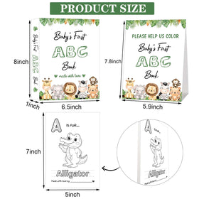 Hongpar Safari ABC table sign display creates a charming party centerpiece.