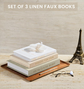 hongqu us faux decor book storage box set with neutral palette for any room