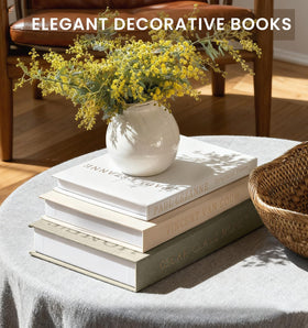 hongqu us linen-textured decorative books durable and lightweight for easy rearrangement