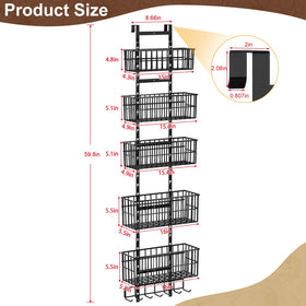 Hongtamoya bathroom-organizer keeps cosmetics and bath products tidy.