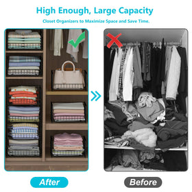 Hongtamoya foldable closet storage drawers for space-saving setup