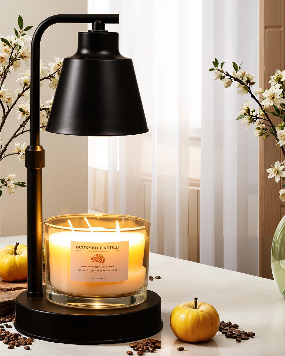 HONGZZI Candle Warmer Lamp with adjustable height for safe jar candle melt