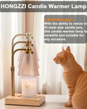 HONGZZI replacement bulbs included for uninterrupted candle glow.