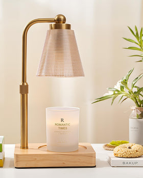 HONGZZI Candle Warmer Lamp on table creates cozy ambiance for any room.