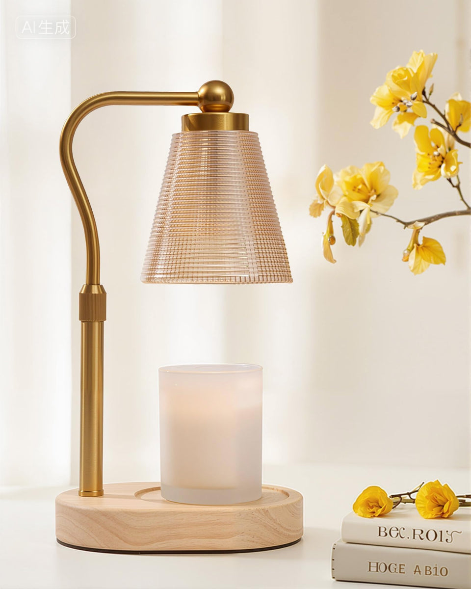 HONGZZI candle warmer lamp with timer creates a cozy ambiance for evenings