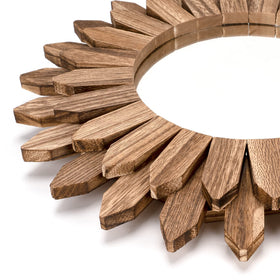 Honiway handmade shabby chic wood frame mirror for rustic spaces.