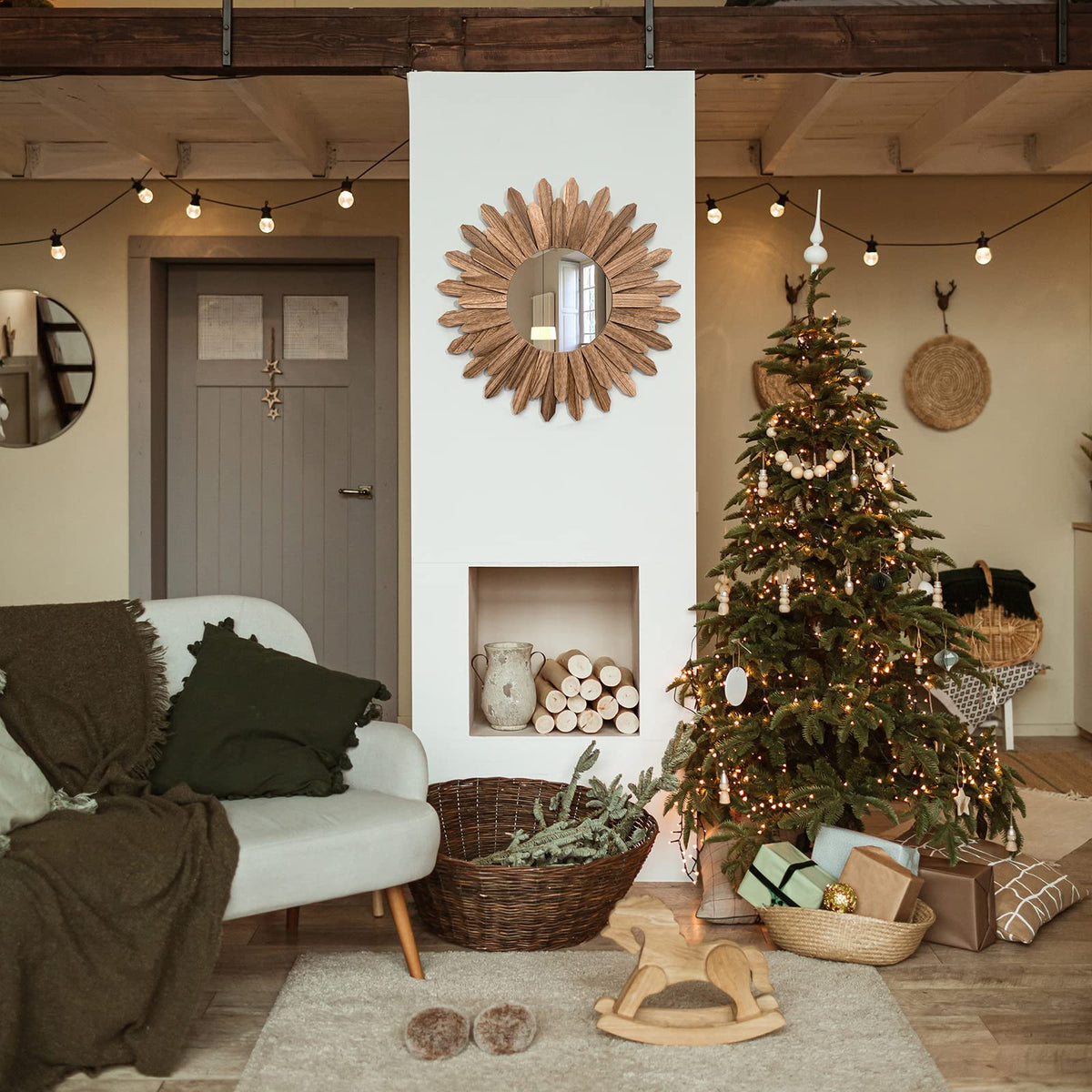 Honiway high-polish silver glass mirror provides distortion-free reflections