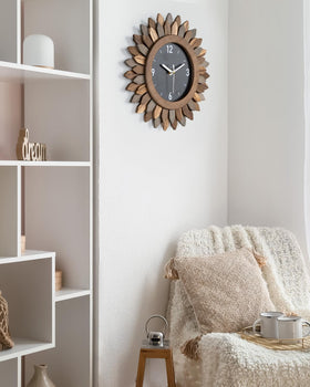 Honiway wall clock styled decor suitable for living rooms, kitchens, and bathrooms.