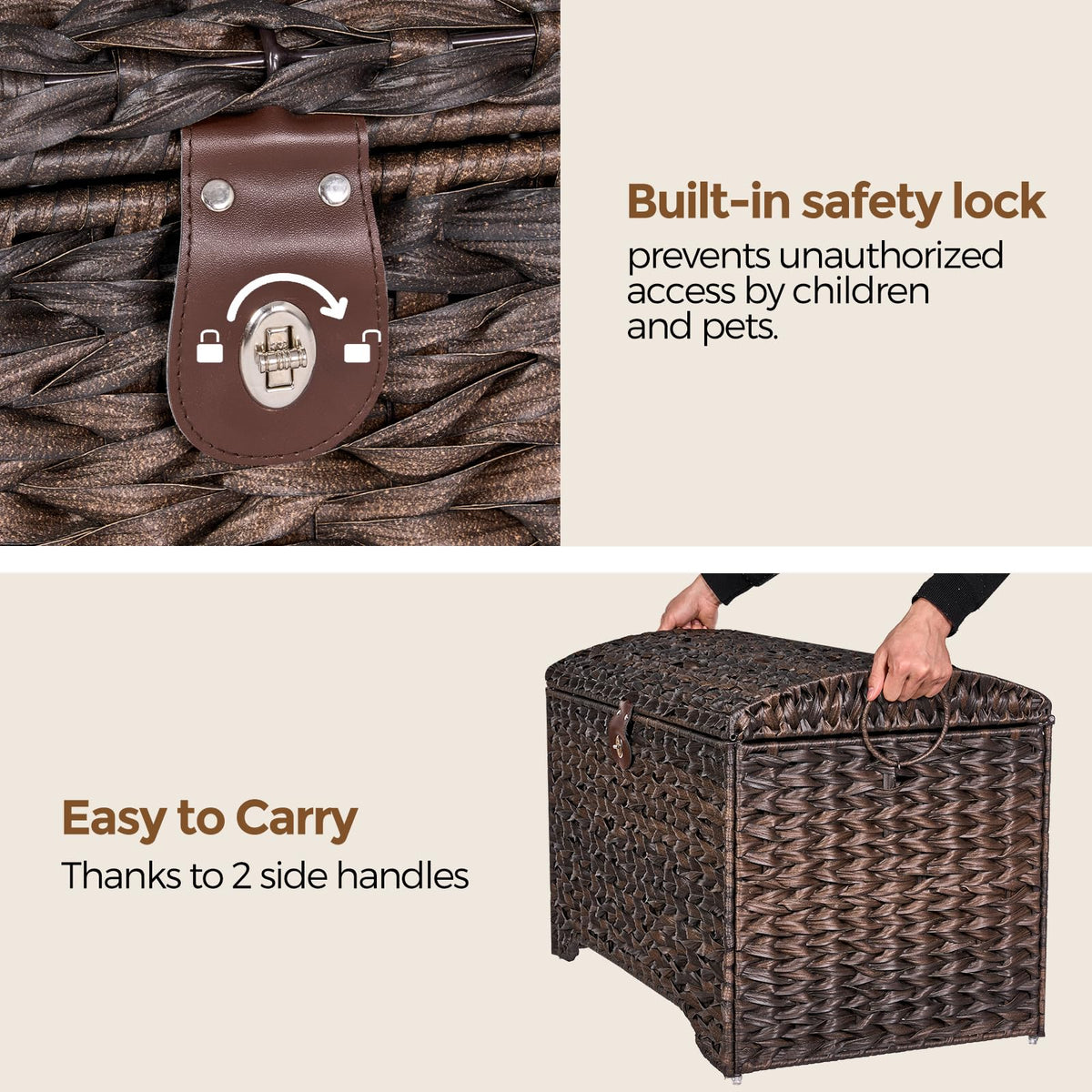 Honjourai durable metal frame supports everyday use and easy transport.