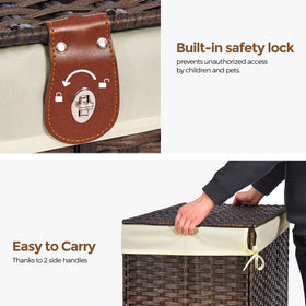 Honjourai storage trunk in a wardrobe setup for organized apparel.