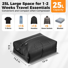 HONKID 25L capacity bags ideal for a two-week wardrobe in carry-on