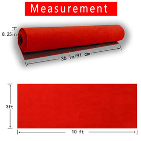 HONKKTHY red carpet runner close-up shows non-slip back for safer crowds.