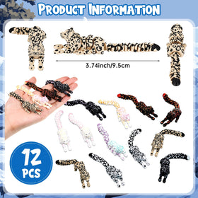 Honoson Snow Leopard figure showcases color and texture for tactile play during breaks.