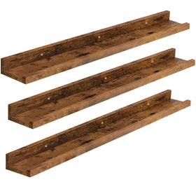 HOOBRO BF90BJ01 three-pack floating shelves on wall save space and showcase items.