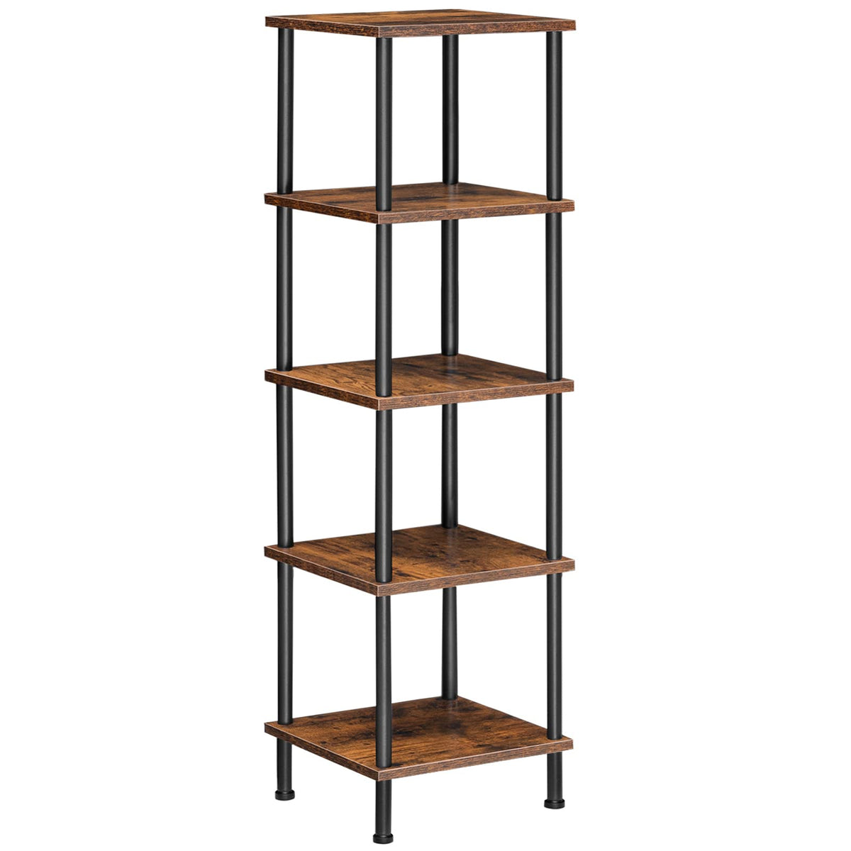 HOOBRO 5-Tier Corner Shelf assembly demonstrates tool-free setup for quick corner organization.