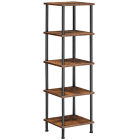 HOOBRO 5-Tier Corner Shelf assembly demonstrates tool-free setup for quick corner organization.