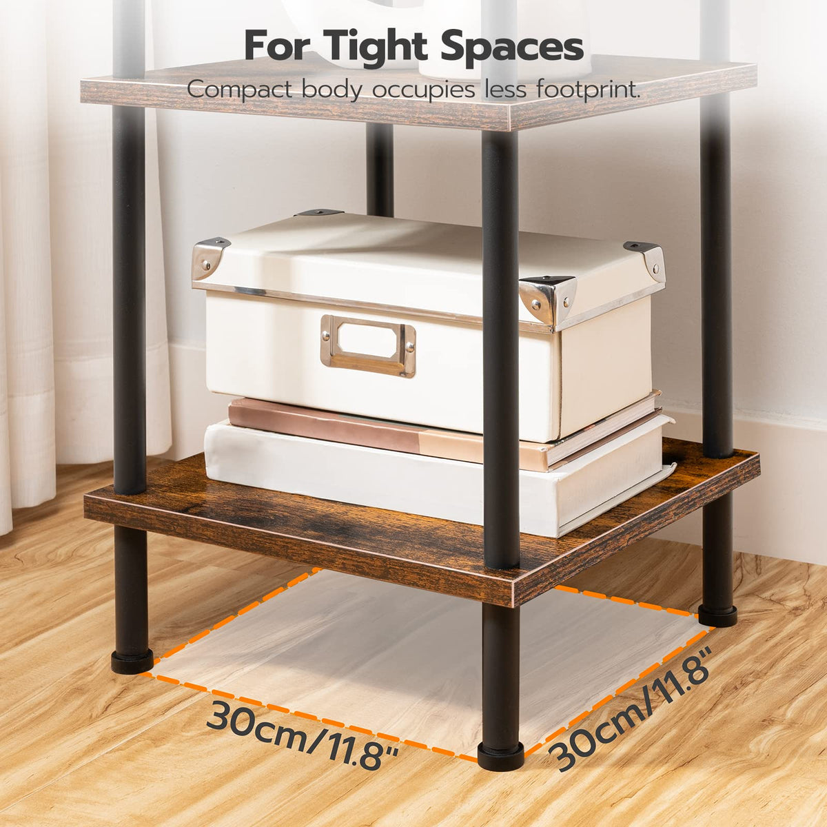 HOOBRO multi-purpose shelf adapts from two to five layers.