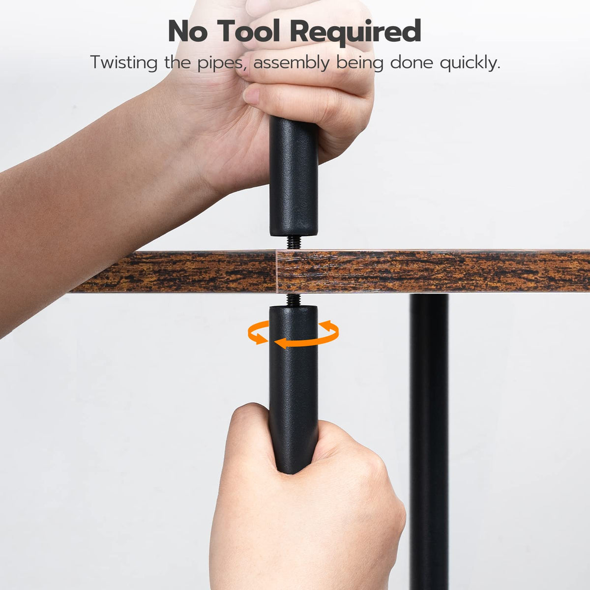HOOBRO stability feet and anti-tip kit help protect floors.