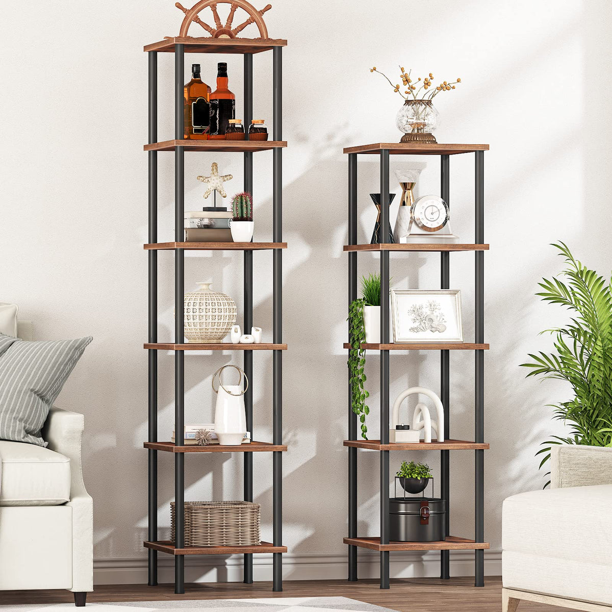 HOOBRO wood-grain detail enhances a warm, inviting home aesthetic.
