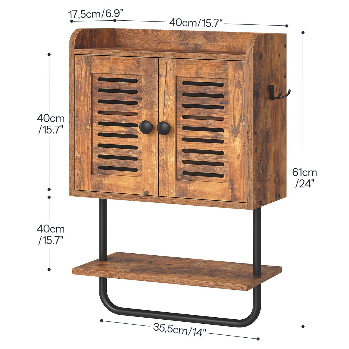 HOOBRO adjustable-shelf design adapts to different sized items for flexible storage.