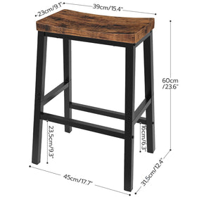 Rustic brown and black HOOBRO finish adds industrial charm
