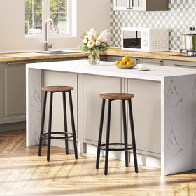 HOOBRO bar stools set 2 easy assembly with numbered parts