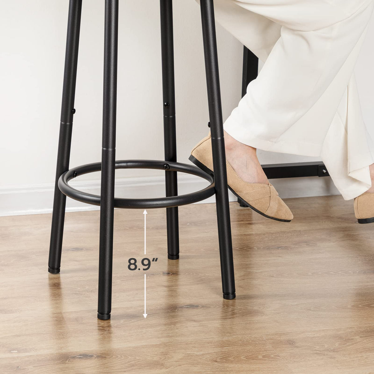 HOOBRO bar stools set 2 versatile use in various rooms