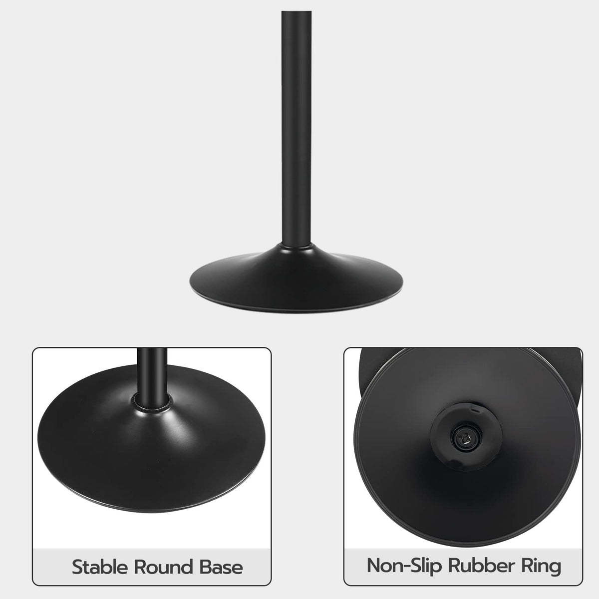 HOOBRO easy-assembly bar table with clear instructions.