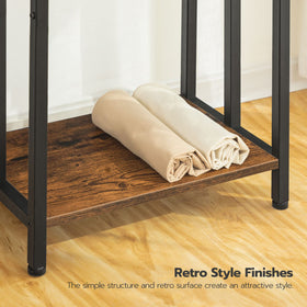 HOOBRO bathroom organizer keeps towels within reach and neatly displayed