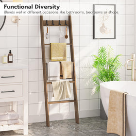 HOOBRO bamboo material close-up highlighting natural eco-friendly finish for rustic decor.
