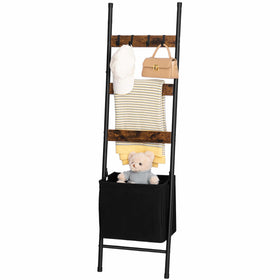 HOOBRO blanket ladder styled in a living room setting for décor and function
