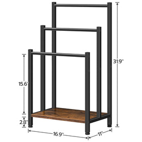 HOOBRO blanket rack display in living room doubles as decor and storage
