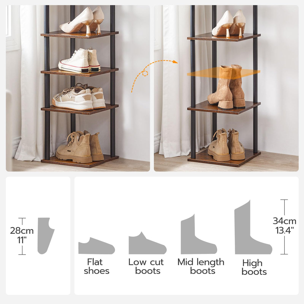 HOOBRO bottom non-slip pads and anti-tip kit provide stable placement on various floors