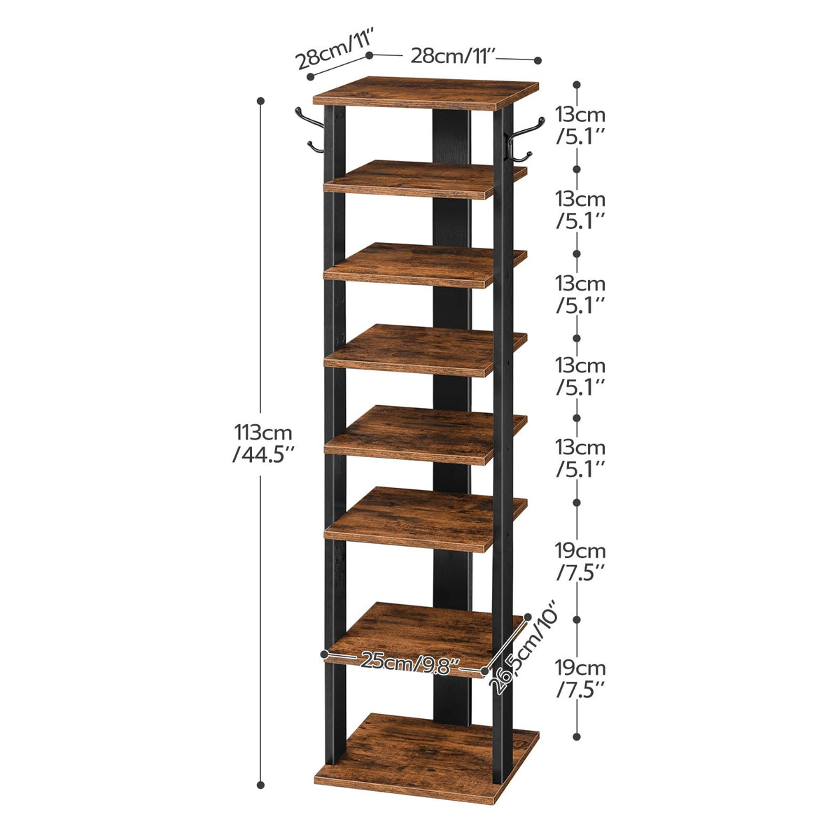 HOOBRO bottom stability feature showing large base for secure storage