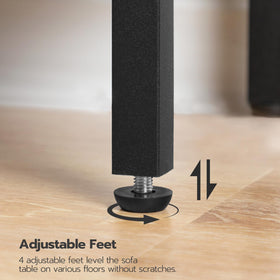 HOOBRO durable console table supports up to 88 pounds on top.