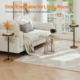 HOOBRO space-saving round table suits small apartments or dorms.