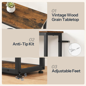 HOOBRO console table display shelf for daily essentials and decor
