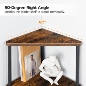 HOOBRO corner shelf stand rounded edges and safe corner design.
