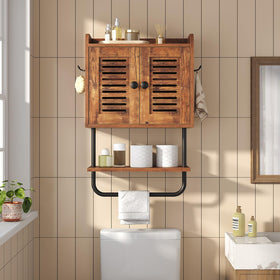 HOOBRO durable chipboard cabinet blends with décor while storing essentials.