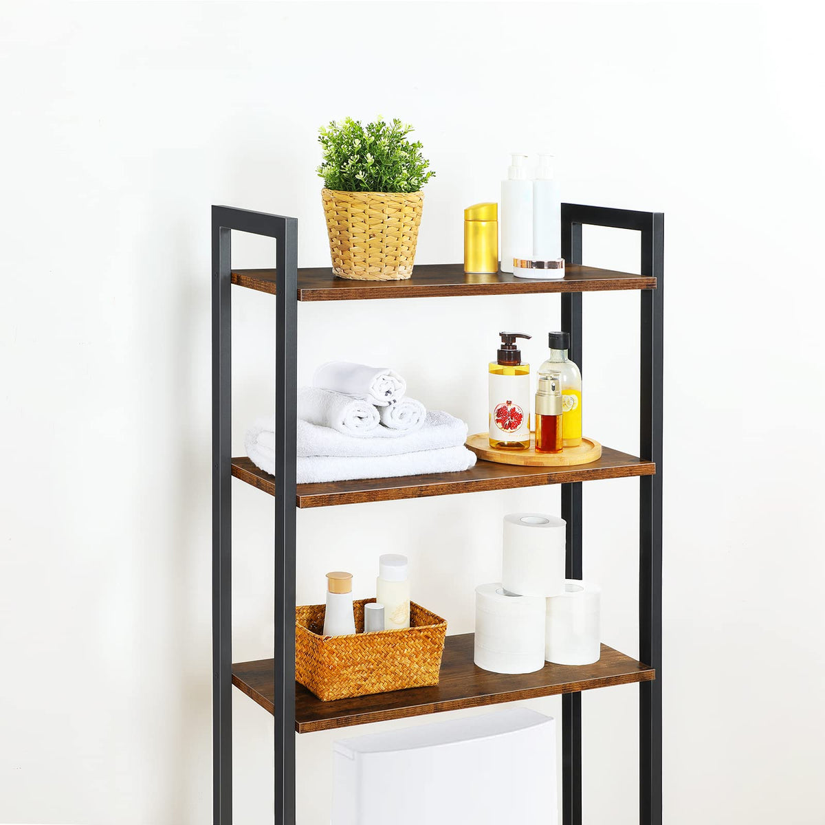 HOOBRO easy-assembly bathroom storage with included tools and clear guidance.
