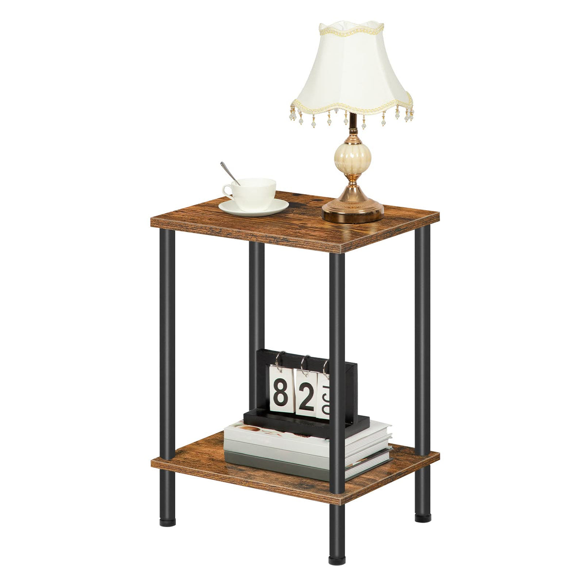 HOOBRO end table bedroom bedside use for essentials.